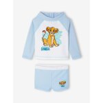 Ensemble de bain b�b� simba t - shirt anti - uv + boxer disney roi lion bleu ciel