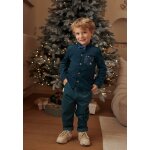 Ensemble bb chemise et pantalon avec noeud papillon magic bleu