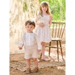 Ensemble b�b� chemise et short c�r�monie beige