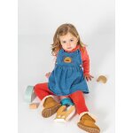 Ensemble b�b� fille maille denim broderie ours rouge