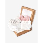 Ensemble b�b� fille pyjama body gilet coffret cadeau naissance rose
