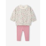 Ensemble b�b� fille sweat et pantalon �cru