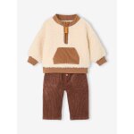 Ensemble b�b� gar�on sweat et pantalon cacao
