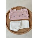 Ensemble bb pull et legging en tricot swan rose