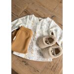 Ensemble b�b� robe et legging en molleton emilie ocre