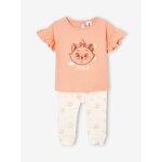 Ensemble b�b� t - shirt + legging disney marie les aristochats abricot