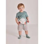 Ensemble b�b� t - shirt et short en coton vert