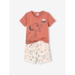 Ensemble b�b� t - shirt + short disney le roi lion rouille
