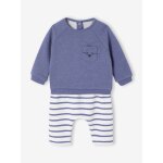 Ensemble bébé sweat et pantalon bleu chiné Ensemble bébé sweat et pantalon bleu chiné