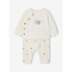 Ensemble b�b� sweat et pantalon �cru