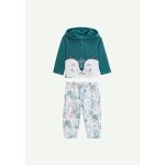 Ensemble bb sweat - shirt  capuche et pantalon en molleton romo bleu