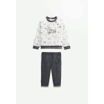 Ensemble b�b� sweat - shirt en molleton et pantalon en velours crazy safari kaki