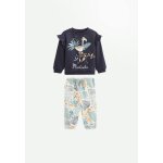 Ensemble b�b� sweat - shirt et pantalon en molleton holamuchacha bleu