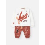 Ensemble bb en tricot motif animaux blanc