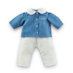 Ensemble blouse & pantalon ray� pour poup�e ma corolle multicolore