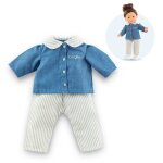 Ensemble blouse & pantalon ray� pour poup�e ma corolle multicolore