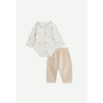 Ensemble body b�b� et pantalon en molleton margot rose