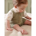 Ensemble body salopette b�b� gar�on kaki