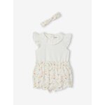 Ensemble body short bandeau �cru