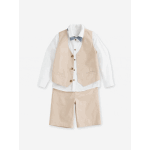 Ensemble c�r�monie 4 pi�ces gar�on beige