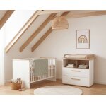 Ensemble chambre b�b� 'jimmy' set duo chambre �volutive au design scandinave blanc