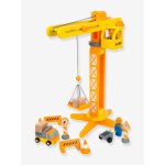 Ensemble de chantier grue avec accessoires small foot jaune
