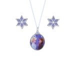 Ensemble collier et boucles d'oreilles disney frozen multicolor