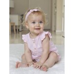 Ensemble combishort et bandeau naissance rose