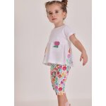 Ensemble coton imprim� floral pour b�b� blanc