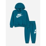Ensemble deux pi�ces pour b�b� sweat � capuche et pantalon confortable bleu canard