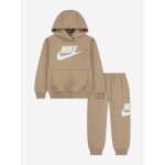 Ensemble deux pi�ces pour b�b� sweat � capuche et pantalon confortable marron clair
