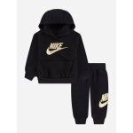 Ensemble deux pi�ces pour b�b� sweat � capuche et pantalon confortable noir / dor�
