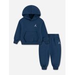 Ensemble deux pi�ces pour b�b� sweat � capuche et pantalon en molleton bleu fonc�