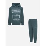 Ensemble deux pi�ces pour b�b� sweat � capuche et pantalon oxidized green