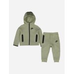 Ensemble deux pi�ces pour b�b� sweat � capuche zipp� et pantalon vert