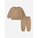 Ensemble deux pi�ces pour b�b� sweat � col rond et pantalon confortable beige fonc�