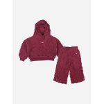 Ensemble deux pi�ces pour enfant sweat � capuche et pantalon doux fuchsia