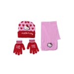Ensemble �charpe hello kitty de 3 pi�ces rouge