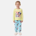 Ensemble enfant rose et pantalon bleu motif personnage minnie jaune