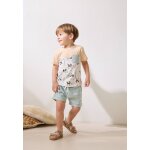 Ensemble enfant t - shirt et short bento vert