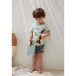Ensemble enfant t - shirt et short en �ponge crocro rigolo kaki