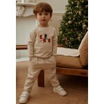 Ensemble enfant sweat et pantalon en molleton beige