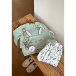 Ensemble enfant sweat et pantalon en molleton misscerise bleu