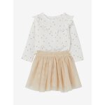 Ensemble fête t - shirt étoilé + jupon brillant bébé fille or Ensemble fête t - shirt étoilé + jupon brillant bébé fille or