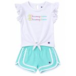 Ensemble fille t - shirt et short turquoise