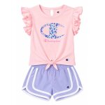 Ensemble fille t - shirt et short violet