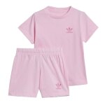 Ensemble fille - short et t - shirt rose