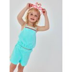 Ensemble fille top et short bleu