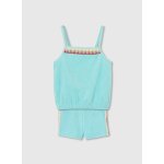 Ensemble fille top et short bleu