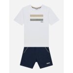 Ensemble gar�on 2 pi�ces bleu fonc� / blanc